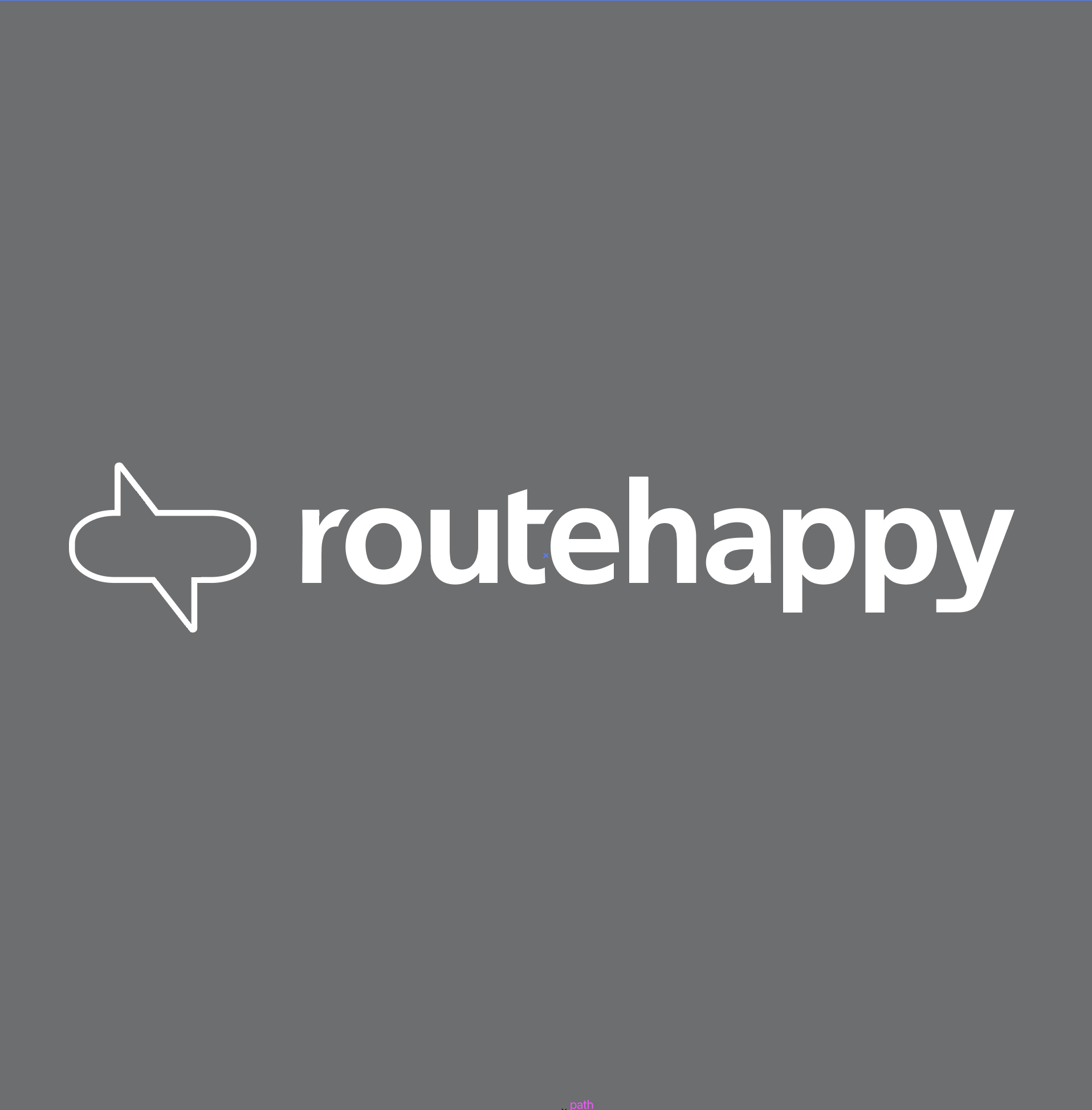 Routehappy logo, the data partner sourced for reliable flight amenity content
